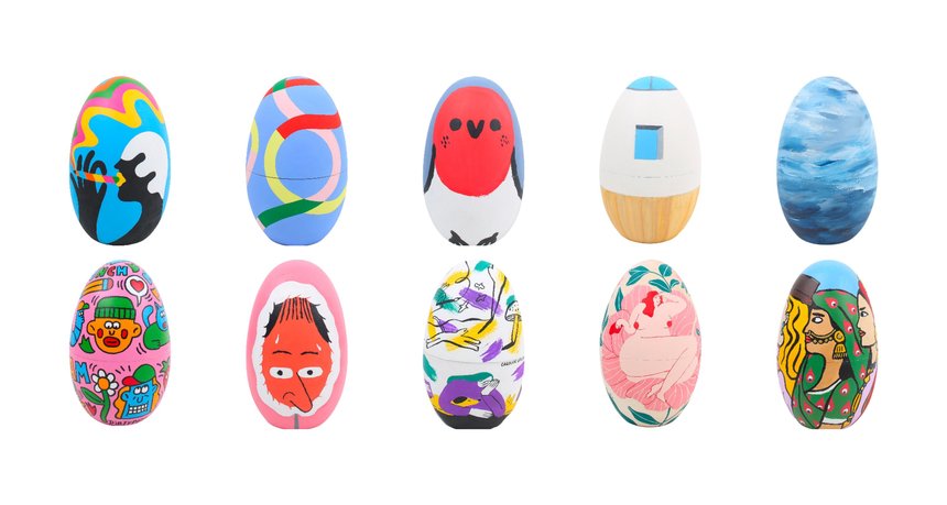 100 Eggs 100 Artists