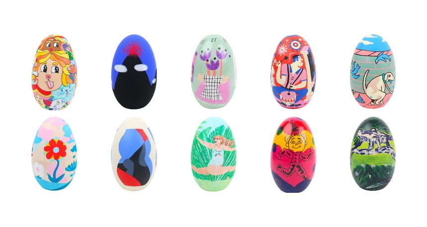 100 Eggs 100 Artists