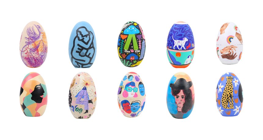 100 Eggs 100 Artists