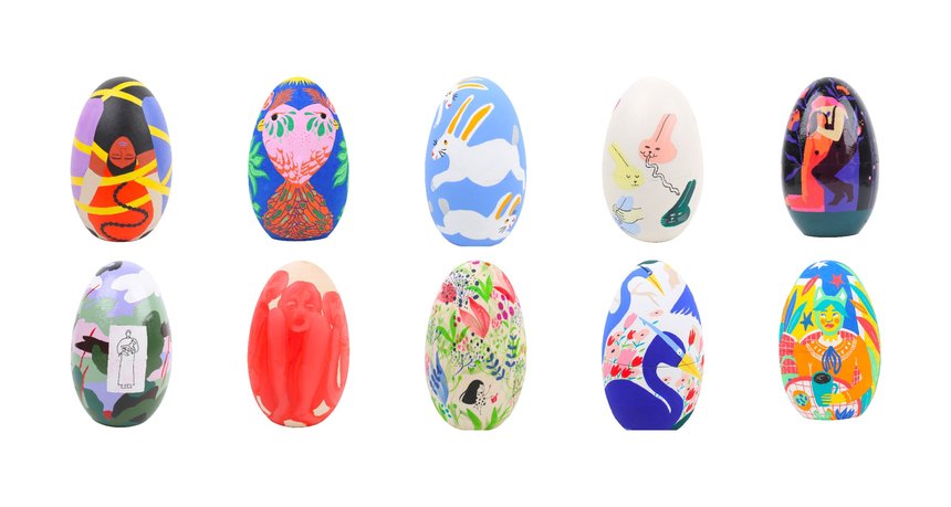 100 Eggs 100 Artists