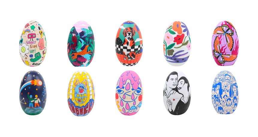 100 Eggs 100 Artists