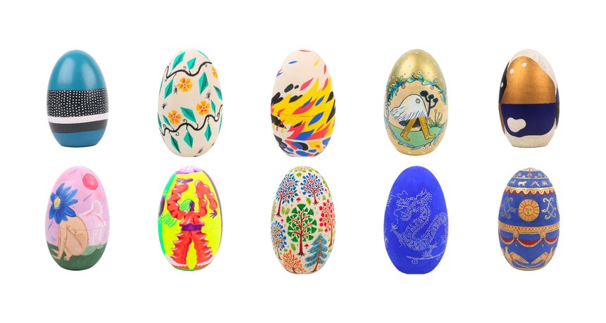 100 Eggs 100 Artists