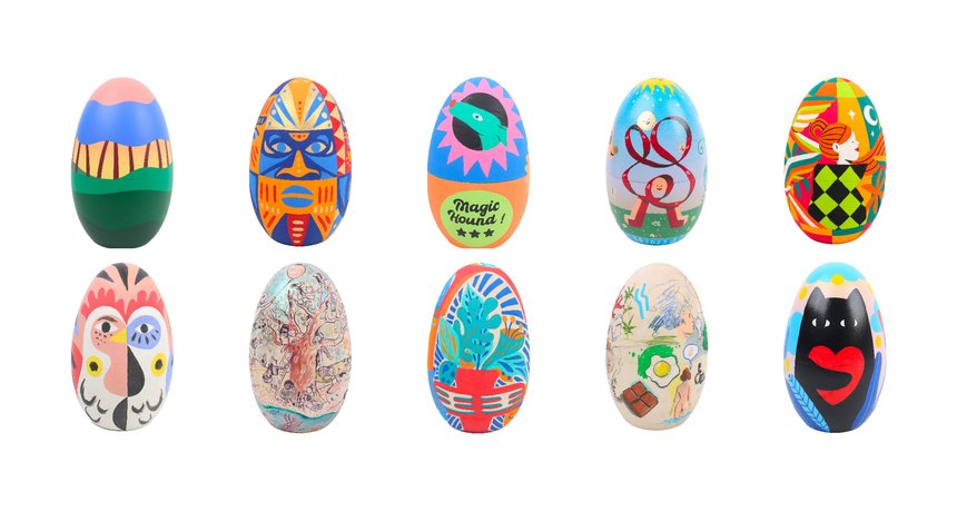 100 Eggs 100 Artists