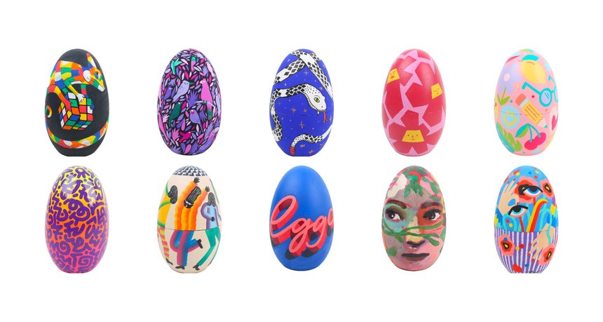 100 Eggs 100 Artists